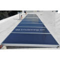 Flat panel solar collector for hot water heating